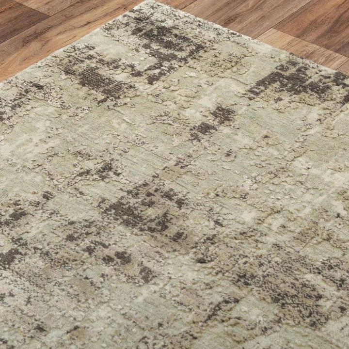 Dhan Abstract Green Large Area Rugs For Living Room - LOOMLAN - LOOMLAN - Area Rugs
