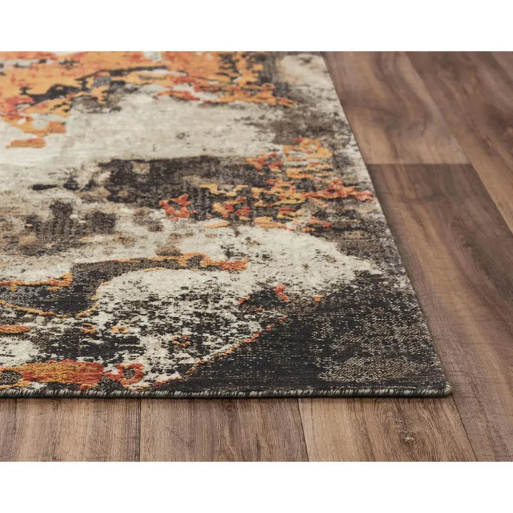 Dhum Abstract Brown Large Area Rugs For Living Room - LOOMLAN - LOOMLAN - Area Rugs