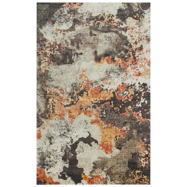 Dhum Abstract Brown Large Area Rugs For Living Room - LOOMLAN - LOOMLAN - Area Rugs
