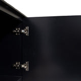 Diamond Black High Gloss Wood Buffet Table for Dining Room-Sideboards-Victor Betancourt-LOOMLAN