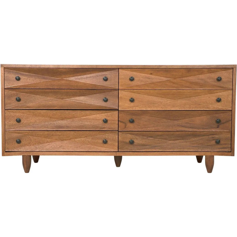 Diamond Double Wood Dark Walnut Chest