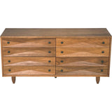 Diamond Double Wood Dark Walnut Chest