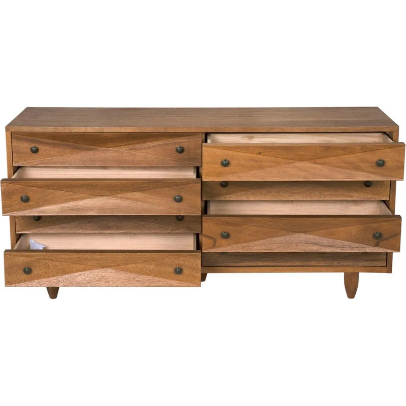 Diamond Double Wood Dark Walnut Chest