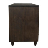 Diamond Double Wood Ebony Walnut Chest