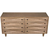 Diamond Double Wood Washed Walnut Chest