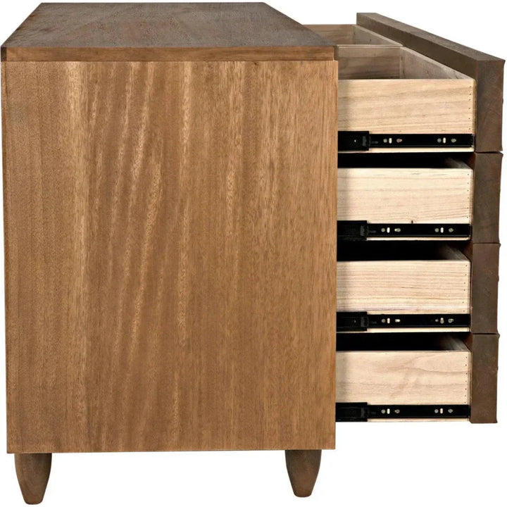 Diamond Solid Wood Dresser-Dressers-Noir-LOOMLAN