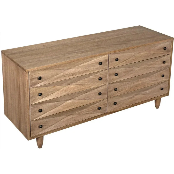 Diamond Solid Wood Dresser-Dressers-Noir-LOOMLAN