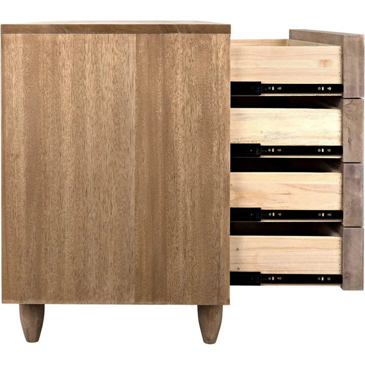 Diamond Solid Wood Dresser-Dressers-Noir-LOOMLAN