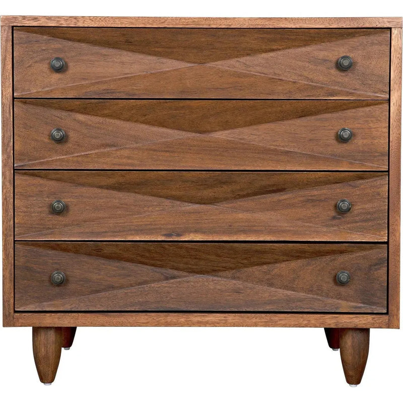 Diamond Wood Dark Walnut Chest