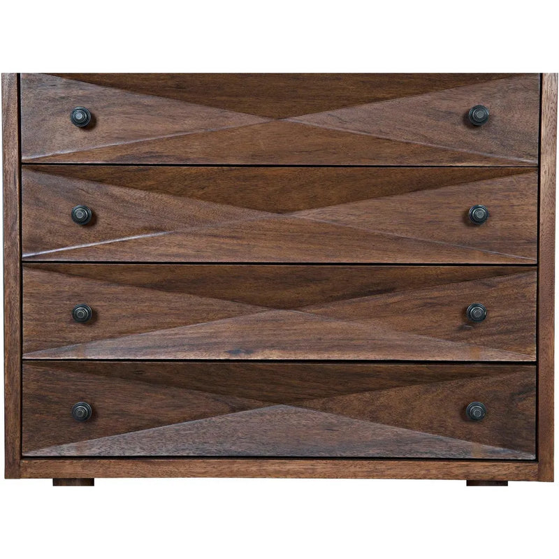 Diamond Wood Dark Walnut Chest