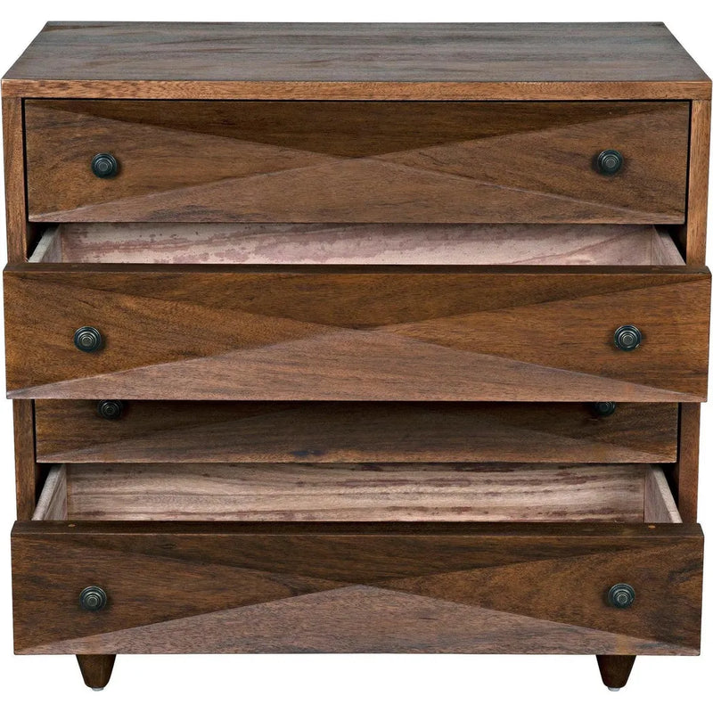 Diamond Wood Dark Walnut Chest