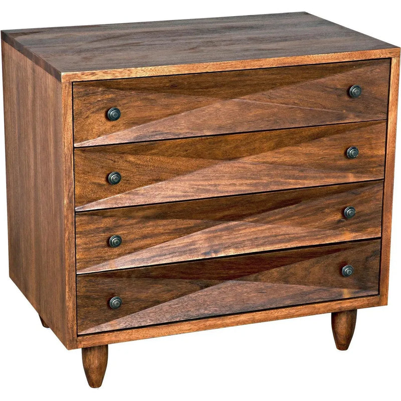 Diamond Wood Dark Walnut Chest