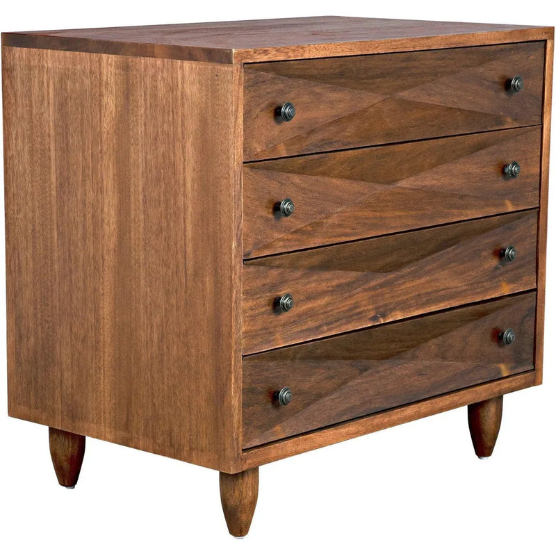 Diamond Wood Dark Walnut Chest