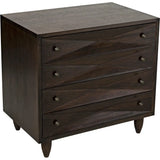 Diamond Wood Ebony Walnut Chest