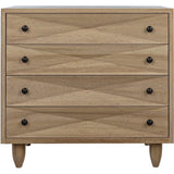 Diamond Wood Washed Walnut Chest