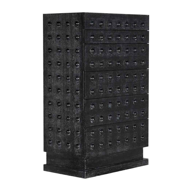 Didier Five Drawers Black Chest