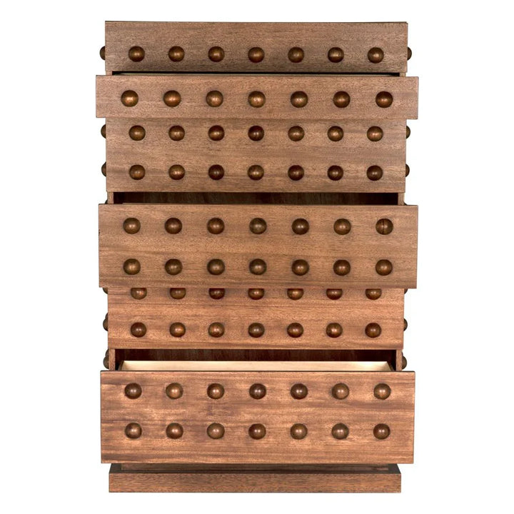 Didier Wooden Brown Dresser-Dressers-Noir-LOOMLAN