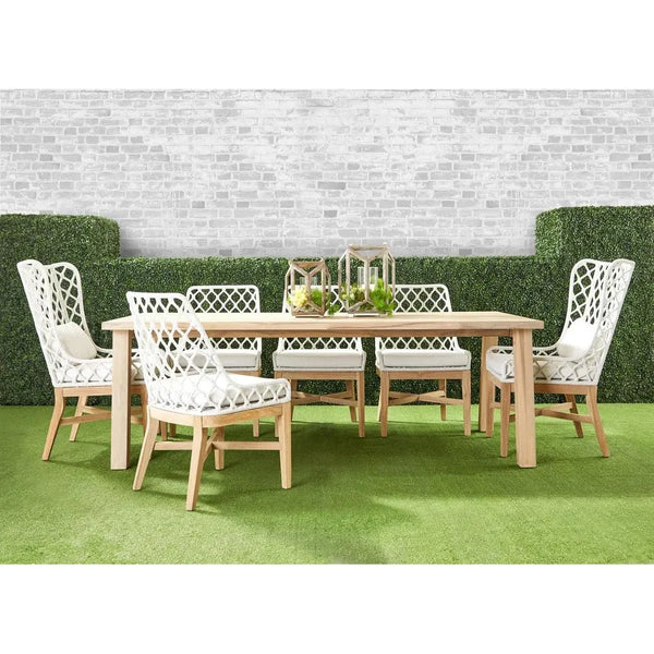 Diego Rectangular Outdoor Dining Table-Outdoor Dining Tables-Essentials For Living-LOOMLAN