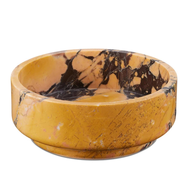 Digby Breccia Stone Modern Elegance Bowl-Boxes & Bowls-Currey & Co-LOOMLAN