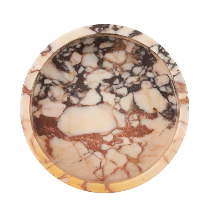 Digby Breccia Stone Modern Small Bowl - LOOMLAN