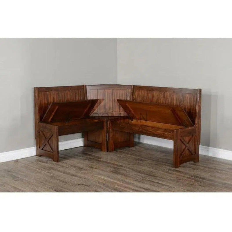 Dining Breakfast Nook Set With Storage Bench