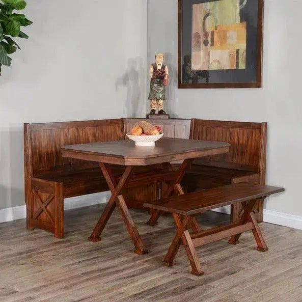 Dining Breakfast Nook Set With Storage Bench