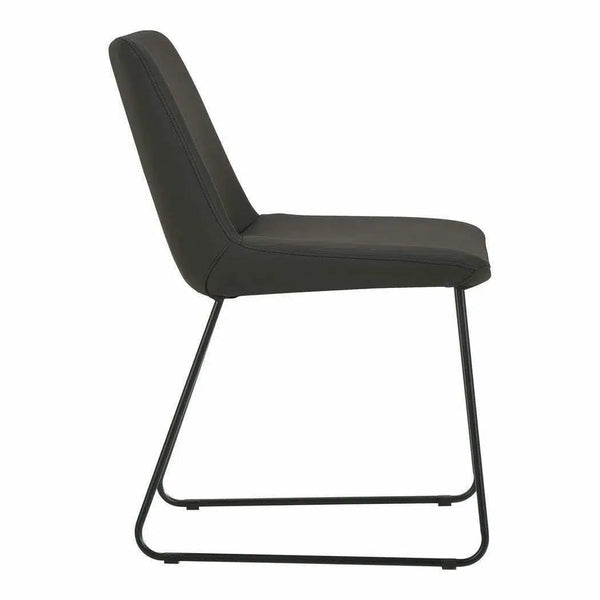 Dining Chair Black (Set Of 2) Black Retro Dining Chairs LOOMLAN By Moe's Home