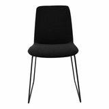 Dining Chair Black (Set Of 2) Black Retro Dining Chairs LOOMLAN By Moe's Home