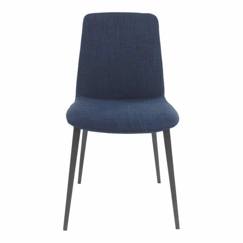 Dining Chair Blue (Set Of 2) Blue Modern Dining Chairs LOOMLAN By Moe's Home