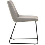 Dining Chair Grey (Set Of 2) Grey Retro Dining Chairs LOOMLAN By Moe's Home