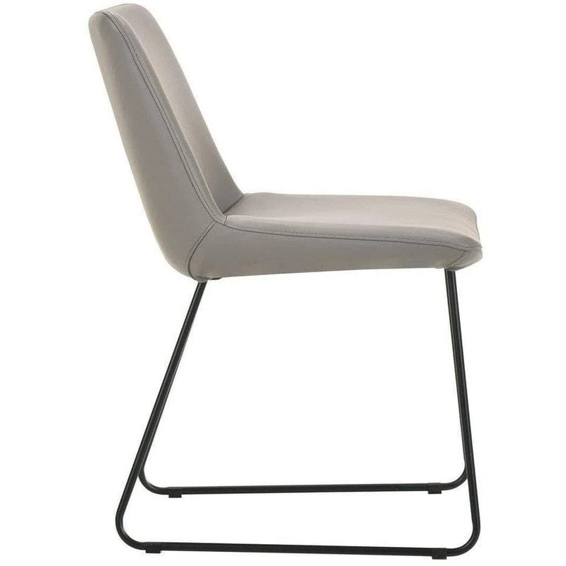 Dining Chair Grey (Set Of 2) Grey Retro Dining Chairs LOOMLAN By Moe's Home