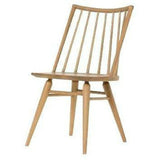 Dining Chair Natural 2PC Set Wood Seat With Wood Base Slatback Dining Chairs LOOMLAN By LHIMPORTS