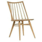 Dining Chair Natural 2PC Set Wood Seat With Wood Base Slatback Dining Chairs LOOMLAN By LHIMPORTS