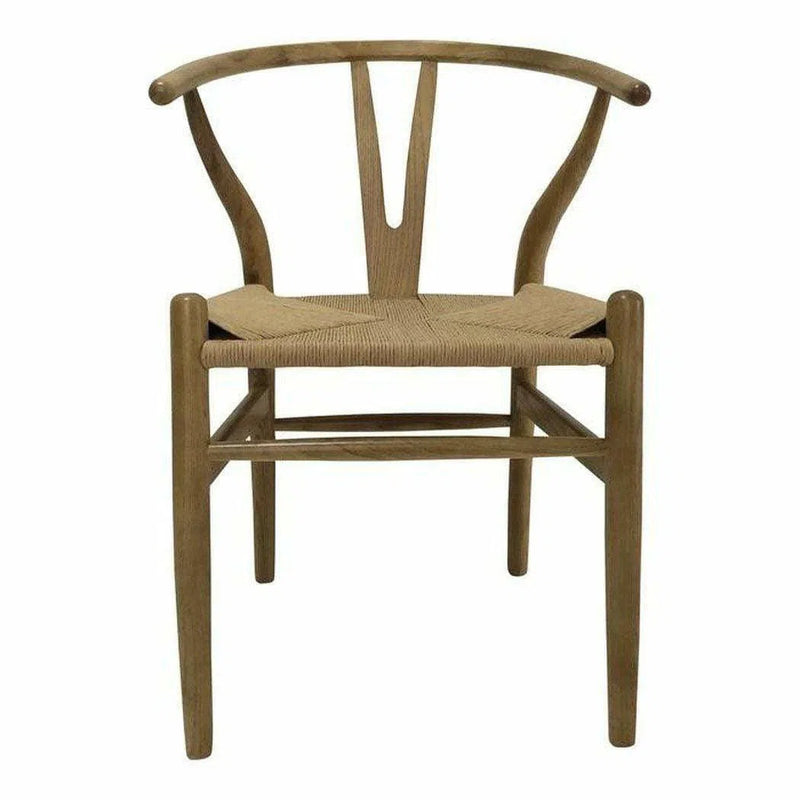 Dining Chair Natural (Set Of 2) Natural Scandinavian Dining Chairs LOOMLAN By Moe's Home