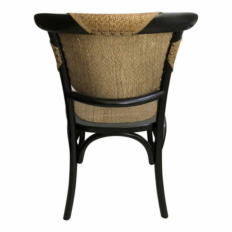 Dining Chair (Set Of 2) Black Rustic Dining Chairs LOOMLAN By Moe's Home
