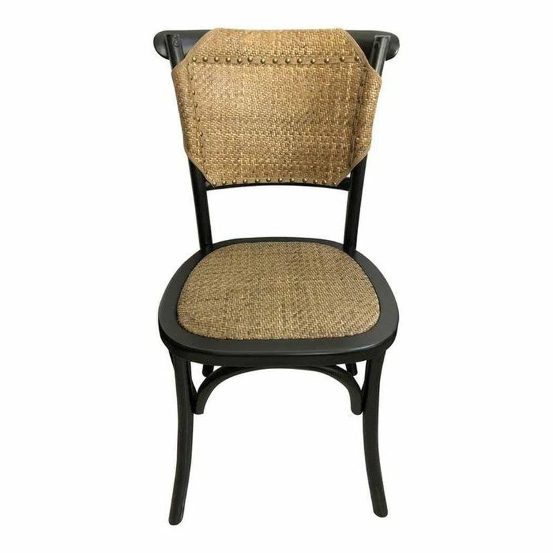 Dining Chair (Set Of 2) Black Rustic Dining Chairs LOOMLAN By Moe's Home