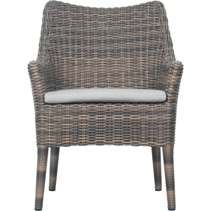 Dining Chair Set of Two - Grey Outdoor