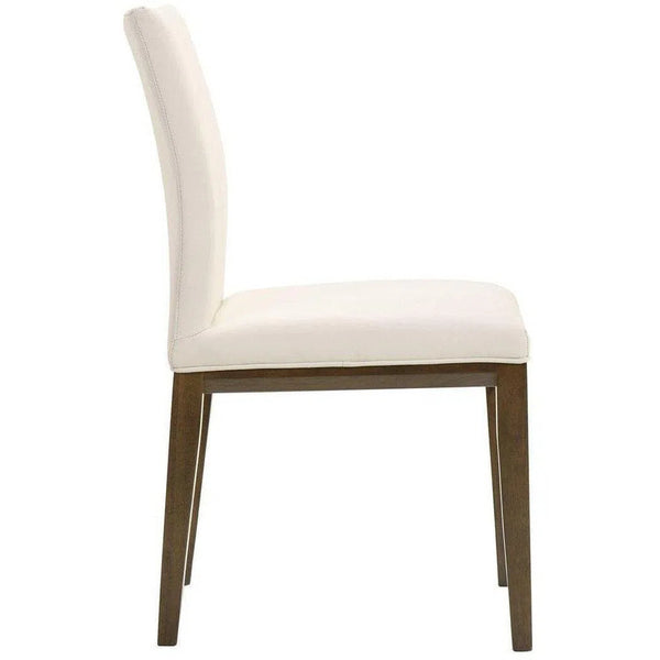 Dining Chair White (Set Of 2) White Modern Dining Chairs LOOMLAN By Moe's Home