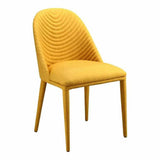 Dining Chair Yellow (Set Of 2) Yellow Retro Dining Chairs LOOMLAN By Moe's Home