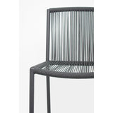 Dining Side Chair Set of Two - Dark Gray Outdoor