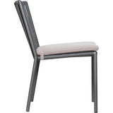 Dining Side Chair Set of Two - Dark Gray Outdoor