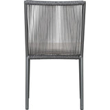 Dining Side Chair Set of Two - Dark Gray Outdoor