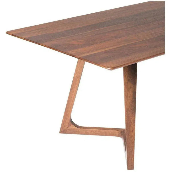 Dining Table Rectangular Brown Mid-Century-Dining Tables-Moe's Home-LOOMLAN