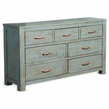 Distressed Blue Ranch House Dresser