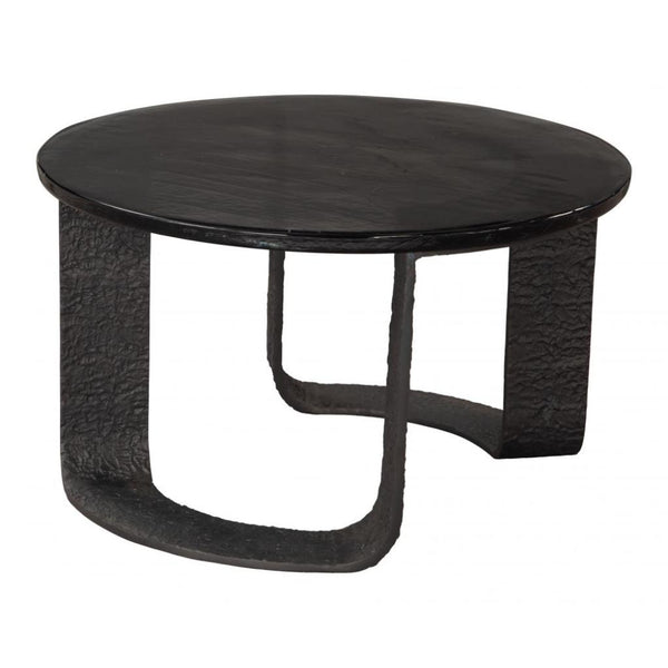 Divin Aluminum Frame Black Coffee Table