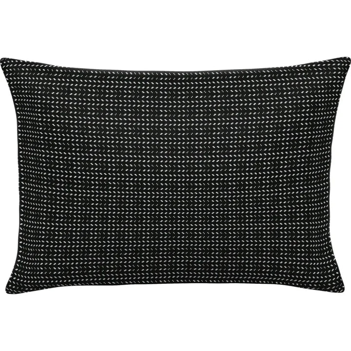 Divot Classic Handmade Outdoor Pillow-Outdoor Pillows-Earnest Collection-20"x13" Lumbar-LOOMLAN
