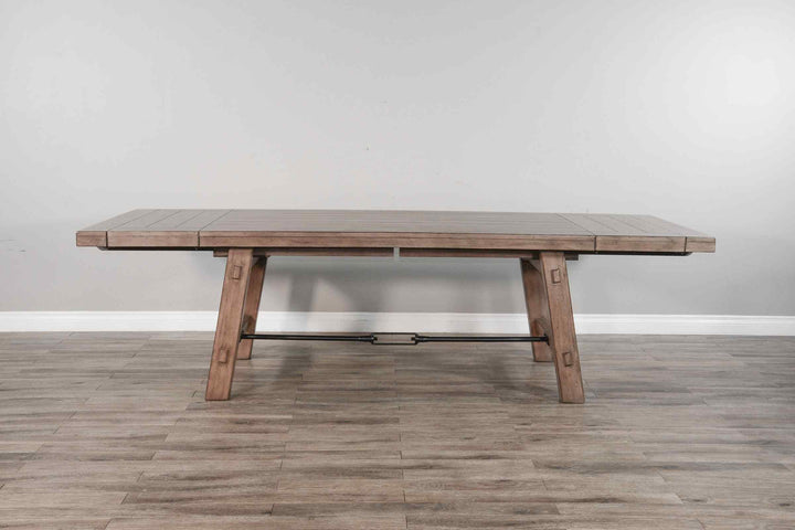 Doe Valley Extendable Dining Table with Turnbuckle-Dining Tables-Sunny D-LOOMLAN