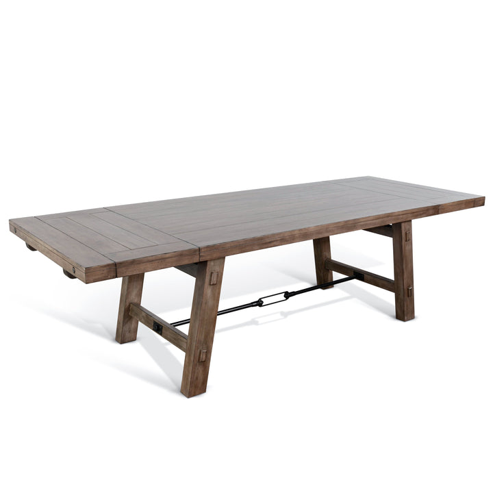 Doe Valley Extendable Dining Table with Turnbuckle-Dining Tables-Sunny D-LOOMLAN