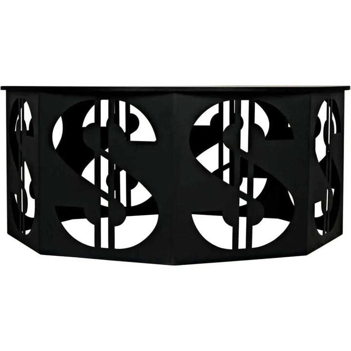 Dollar Coffee Table, Black Steel - LOOMLAN - Noir - Coffee Tables