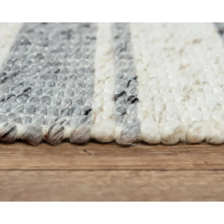 Doma Stripe Gray Area Rugs For Living Room - LOOMLAN - LOOMLAN - Area Rugs